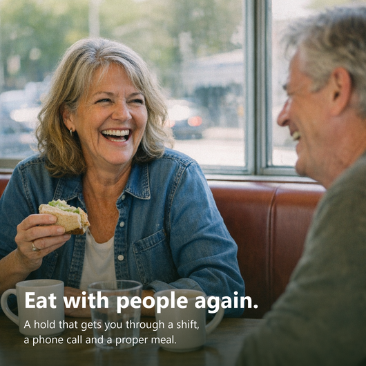 Maeva Oragel | Holds Your Loose Denture While Your Gums Heal